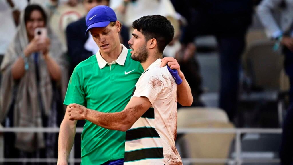 Alcaraz e Sinner quebram recorde de final mais longa da história de Roland Garros